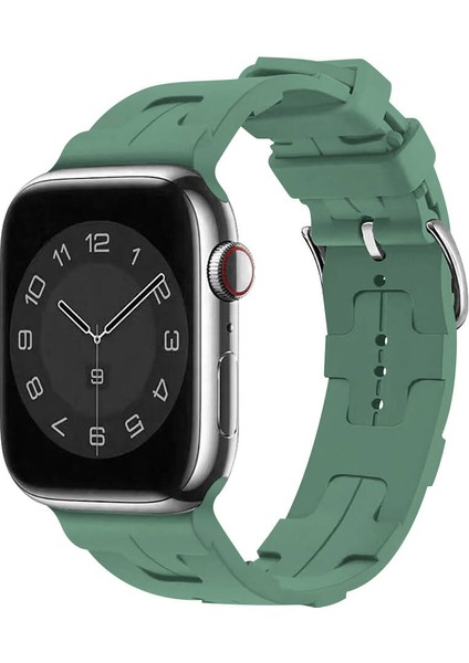 Watch 44MM Krd-92 Uyumlu Kordon Zore Petrol Yeşil