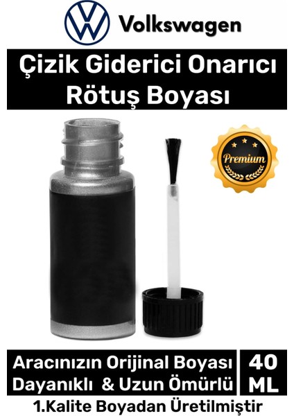 Özel Suya Dayanıklı Volkswagen Marka Uyumlu Çizik Taş Izi Giderici Onarıcı 40ML Oto Rötuş Boyası