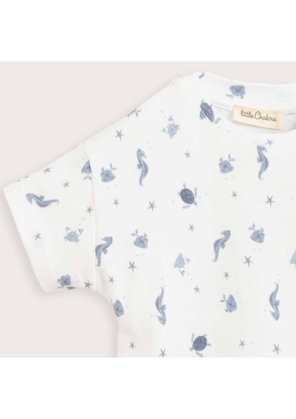 Under The Sea Baskılı Tshirt Ekru fiyatları