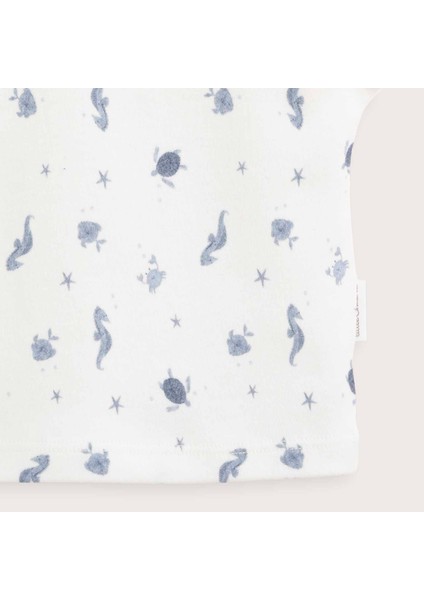 Under The Sea Baskılı Tshirt Ekru modelleri