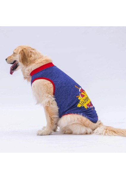 Lacivert Summer Time Büyük Köpek Tişörtü - Köpek Kıyafeti (15 Kg-45 Kg) fiyatları