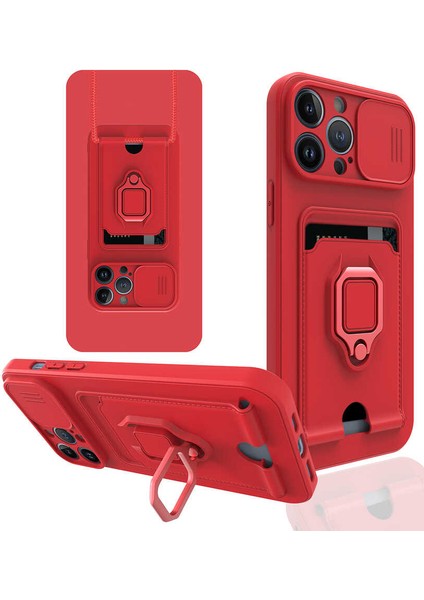 iPhone 13 Pro Max Uyumlu ​zore Pelit Kapak-Kırmızı