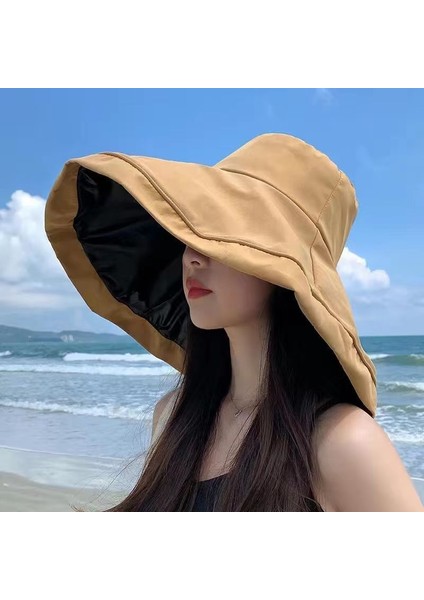 Yüzü Örtmek Için Büyük Boy Siperlikli Güneş Şapkası, Dış Mekan Tüm Maç Güneş Şapkası (Yurt Dışından)