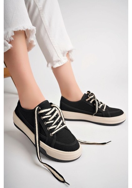Siyah Kadın Sneaker Günlük Ayakkabı