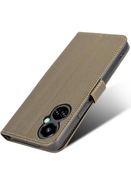 Tecno Camon 19 Kickstand Manyetik Cüzdan Kapak Kart Tutucu Için Kılıf (Yurt Dışından)