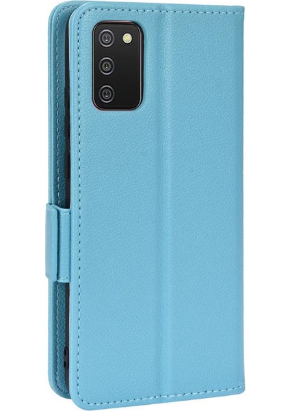 Samsung Galaxy A02S Manyetik Kart Yuvaları Tutucu Pu Deri Yan (Yurt Dışından)