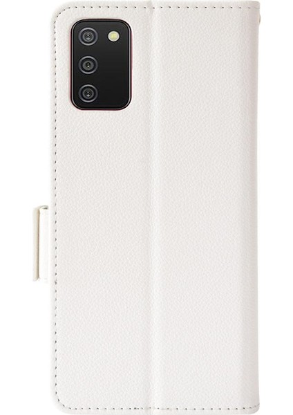Samsung Galaxy A02S Manyetik Kart Yuvaları Tutucu Pu Deri Yan (Yurt Dışından)