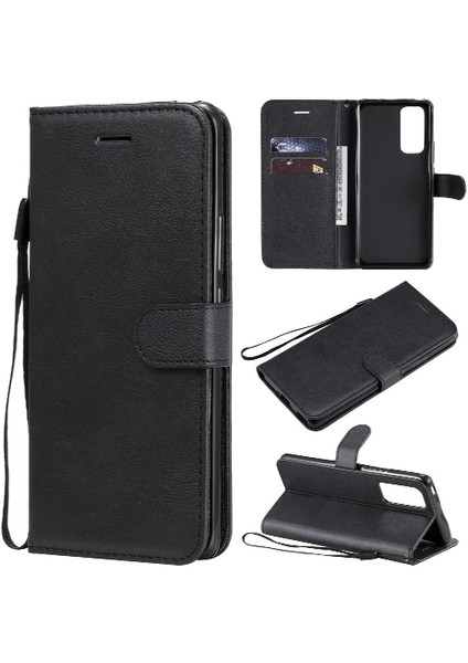 Kart Yuvası Klasik Düz Renk Yüksek Kalite ile Onur 30 Pro Için Flip Case (Yurt Dışından)