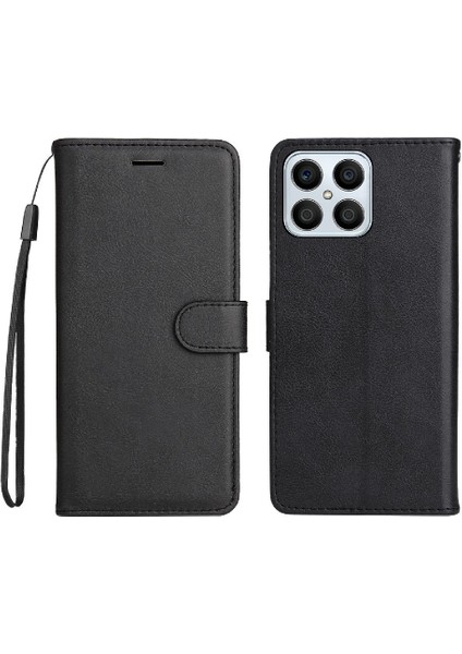 Onur X8 5g Iş Cüzdan Telefon Kılıfı Için Flip Case Klasik Düz Renk (Yurt Dışından)