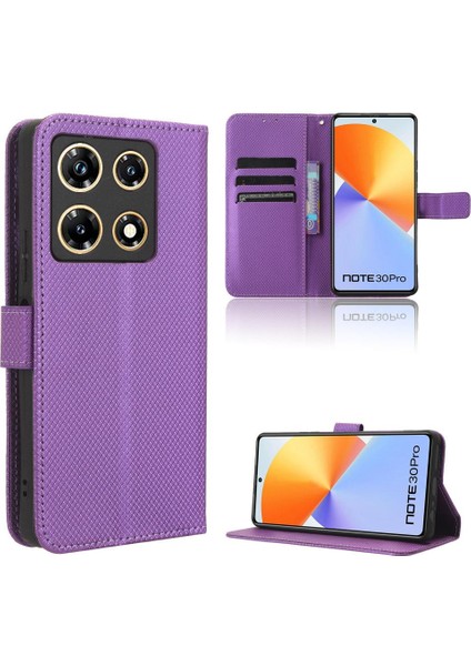 Infinix Not 30 Pro Kickstand Kapak Kart Tutucu Manyetik Cüzdan Için Kılıf (Yurt Dışından)