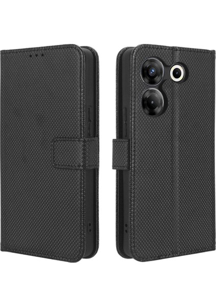 Tecno Camon 20 Pro 5g Kart Tutucu Kickstand Kapak Manyetik Cüzdan Için Kılıf (Yurt Dışından)