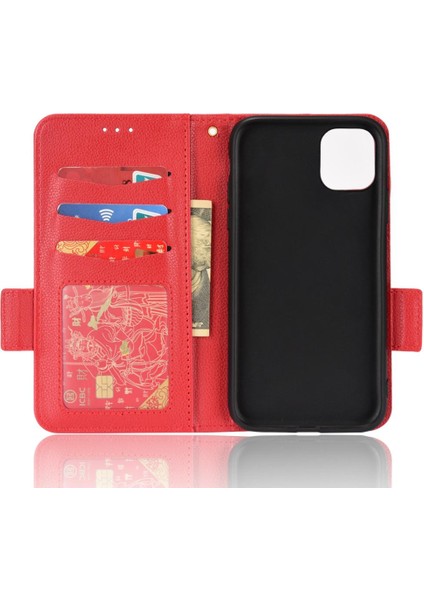 Iphone 11 Için Kılıf Pro Max Yan Toka Cüzdan Pu Deri Manyetik Kart (Yurt Dışından)