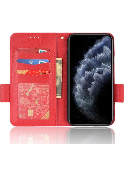 Iphone 11 Için Kılıf Pro Max Yan Toka Cüzdan Pu Deri Manyetik Kart (Yurt Dışından)
