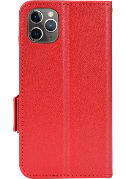 Iphone 11 Için Kılıf Pro Max Yan Toka Cüzdan Pu Deri Manyetik Kart (Yurt Dışından)
