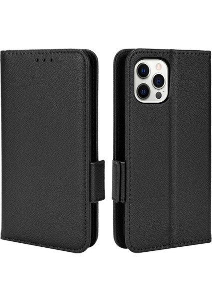 Iphone 12 Için Kılıf Pro Max Kart Yuvaları Tutucu Cüzdan Manyetik Yan Toka (Yurt Dışından)