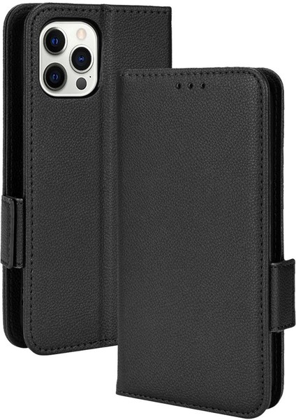 Iphone 12 Için Kılıf Pro Max Kart Yuvaları Tutucu Cüzdan Manyetik Yan Toka (Yurt Dışından)
