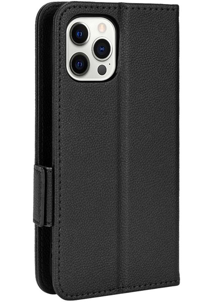 Iphone 12 Için Kılıf Pro Max Kart Yuvaları Tutucu Cüzdan Manyetik Yan Toka (Yurt Dışından)