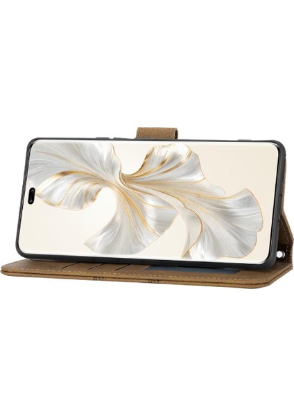 BDT Boutique Onur Için Flip Case 100 Pro 5g Pu Deri Darbeye Koruyucu Kickstand (Yurt Dışından)