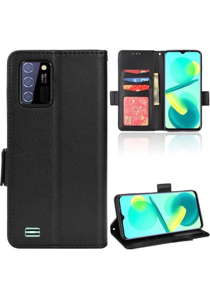Oukitel C25 Cüzdan Pu Deri Kart Yuvaları Tutucu Yan Toka Için Kılıf (Yurt Dışından)