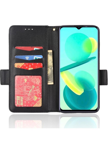 Oukitel C25 Cüzdan Pu Deri Kart Yuvaları Tutucu Yan Toka Için Kılıf (Yurt Dışından) modelleri