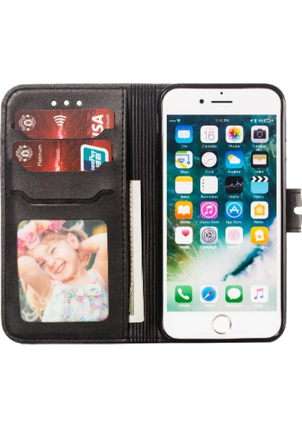 Iphone iphone 6/ 7/ 8 Kickstand Manyetik Kapatma Tüm Kart Için Cüzdan Durumda (Yurt Dışından)