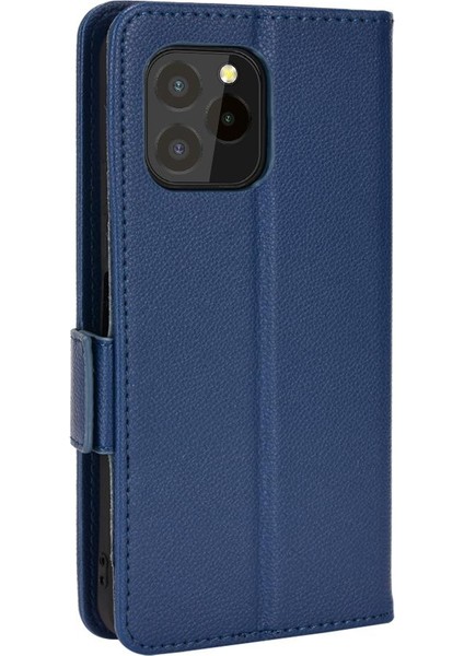 Oukitel C21 Pro Pu Deri Kart Yuvaları Için Kılıf Tutucu Manyetik Cüzdan Yan (Yurt Dışından)