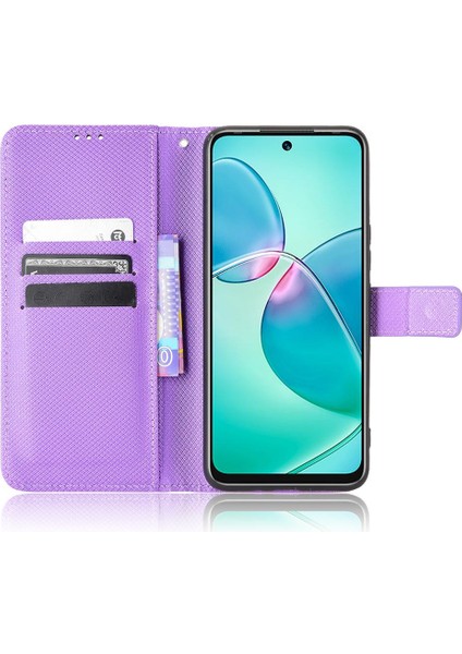 Infinix Sıcak 12 Oyun Için Kılıf Kickstand Manyetik Cüzdan Kapak Kart Tutucu (Yurt Dışından)