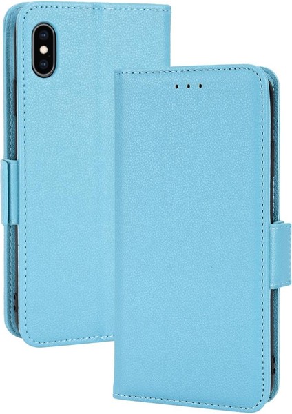 Iphone Xs Max Manyetik Kart Yuvaları Tutucu Pu Deri Yan Toka (Yurt Dışından)
