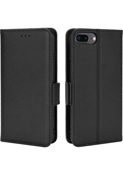 Iphone 6 Için Kılıf Artı/6s Artı Kart Yuvaları Tutucu Yan Toka Cüzdan Pu (Yurt Dışından)