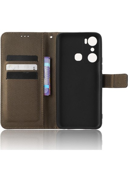 Infinix Sıcak 20I Manyetik Cüzdan Kapak Için Kılıf Kickstand Kart Tutucu (Yurt Dışından) modelleri