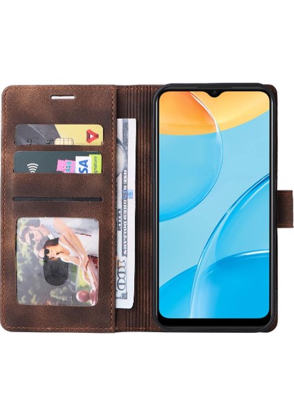 BDT Boutique Oppo A15 4g Için Flip CASE/A15S Cüzdan Deri Kılıf Darbeye Basit Flip (Yurt Dışından)