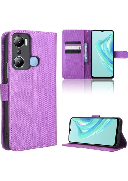 Infinix Sıcak 20I Manyetik Cüzdan Kapak Için Kılıf Kickstand Kart Tutucu (Yurt Dışından)
