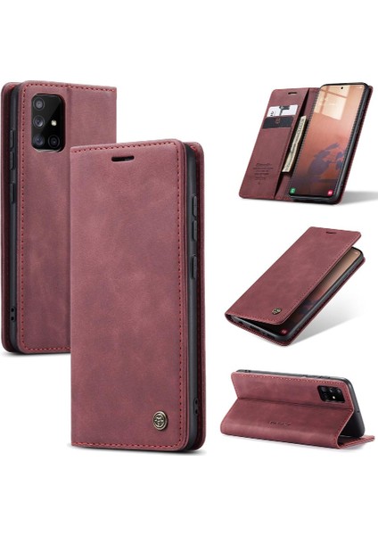 Samsung Galaxy A51 4g Için Flip Case Kart Yuvası Kickstand Manyetik Pu (Yurt Dışından) fiyatları