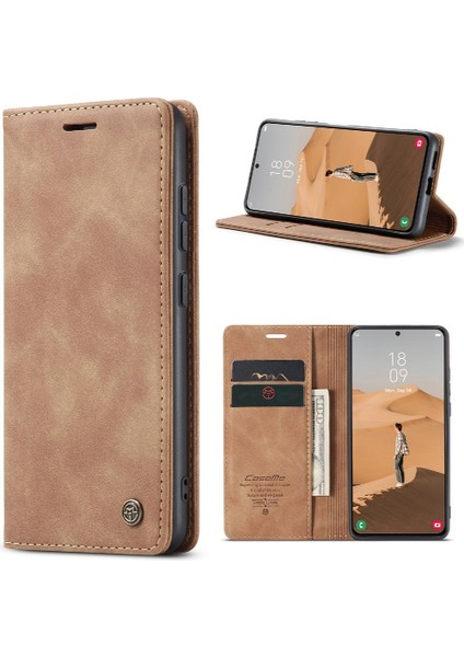 Samsung Galaxy S22 Artı Vintage Pu Deri Cüzdan Manyetik Için Flip Case (Yurt Dışından)