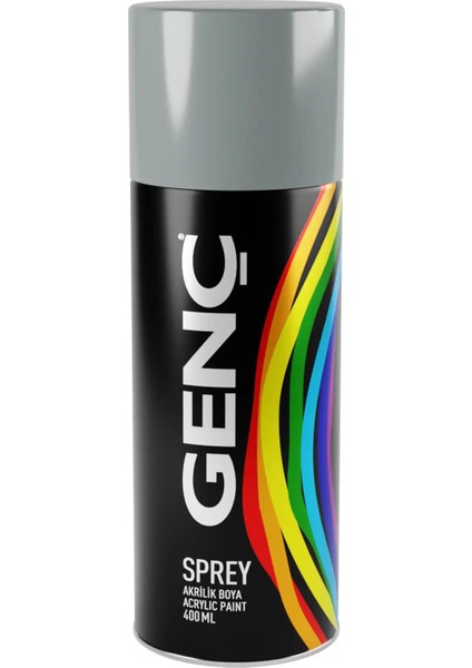 Sprey Boya Düz Renkler 7001 Gri 400 ml
