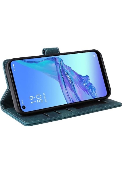 Oppo Için Flip Case A53/A53S Basit Iş Deri Kılıf Darbeye Çevir (Yurt Dışından)