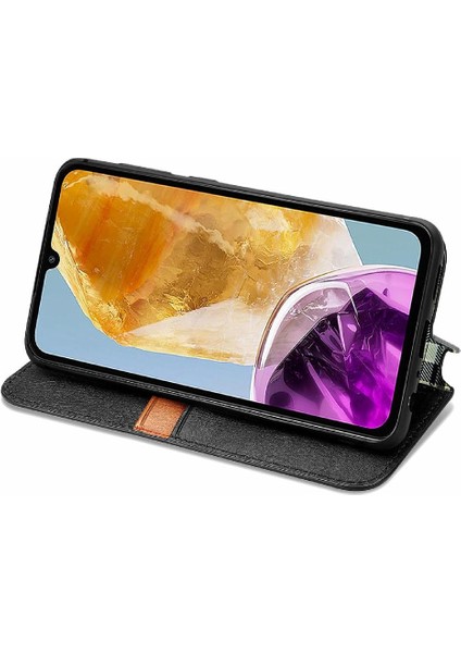 Samsung Galaxy M15 Için KILIF/F15 5g Cüzdan Fonksiyonu Deri Kılıf Zarif (Yurt Dışından)