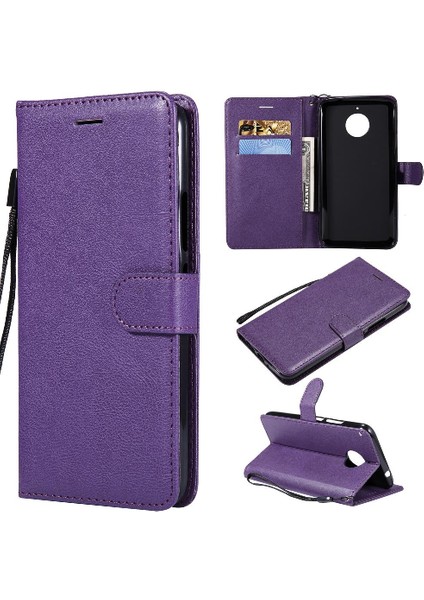 Motorola Moto E4 Artı Kart ile Iş Cüzdan Telefon Kılıfı Için Flip Case (Yurt Dışından)