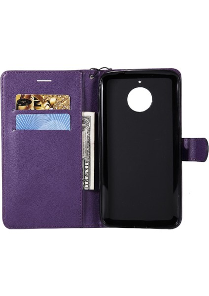 Motorola Moto E4 Artı Kart ile Iş Cüzdan Telefon Kılıfı Için Flip Case (Yurt Dışından) indirimleri