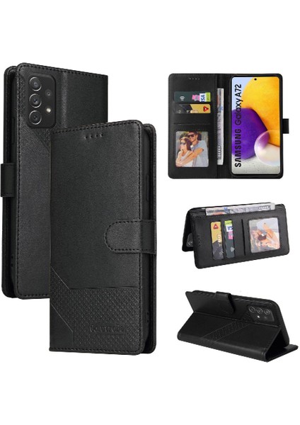 Samsung Galaxy A72 Üç Kart Yuvaları Için Flip Case Darbeye 4 Köşe (Yurt Dışından)