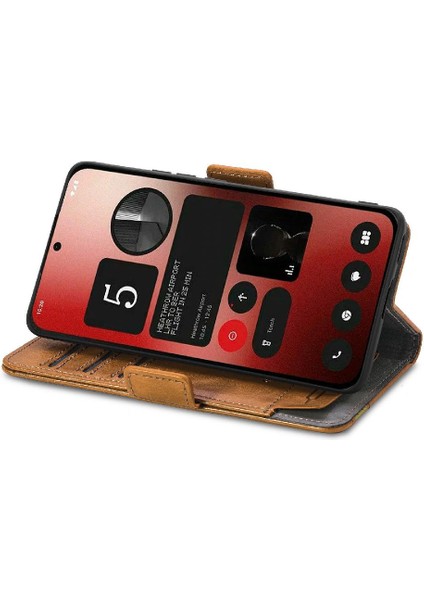 Nothing Flip Case Telefon 2A Çok Renkli Iş Ekleme Cüzdan Yuvası (Yurt Dışından)
