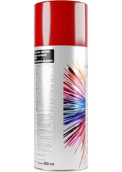 Sprey Boya Düz Renkler 3001 Kırmızı 400 ml