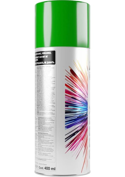 Sprey Boya Düz Renkler 6018 Açık Yeşil 400 ml modelleri
