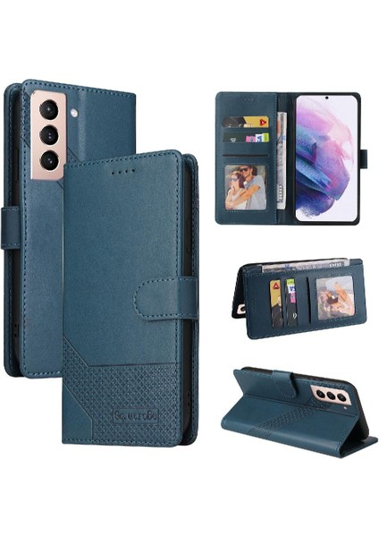 Samsung Galaxy S22 Artı Premium Deri Üç Kart Yuvaları Için Flip Case (Yurt Dışından)