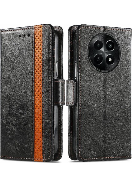 Realme 12 5g Çok Renkli Cüzdan Iş Ekleme Çoklu Kart Için Flip Case (Yurt Dışından)