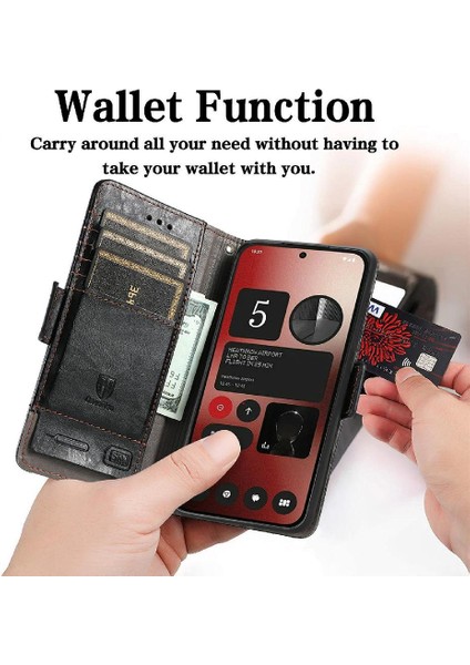 Nothing Flip Case Telefon 2A Çok Renkli Iş Ekleme Cüzdan Yuvası (Yurt Dışından) indirimleri
