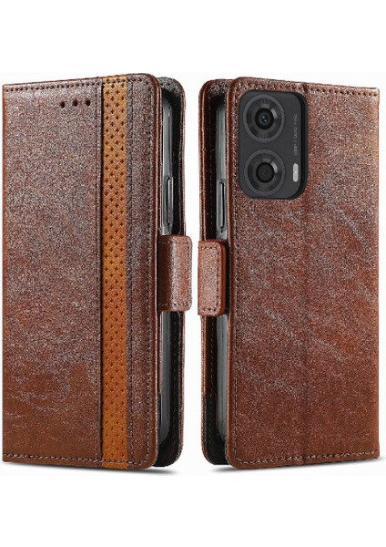 Motorola Moto G24 4g Cüzdan Iş Için Flip Case Çok Renkli Çoklu Kart (Yurt Dışından)