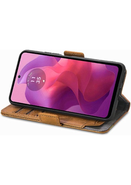 Motorola Moto G24 4g Cüzdan Iş Için Flip Case Çok Renkli Çoklu Kart (Yurt Dışından) modelleri