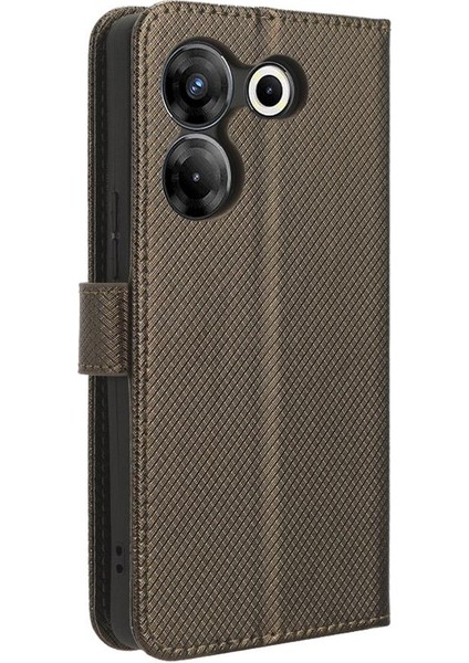 Tecno Camon 20 Pro 5g Kart Tutucu Kickstand Kapak Manyetik Cüzdan Için Kılıf (Yurt Dışından)