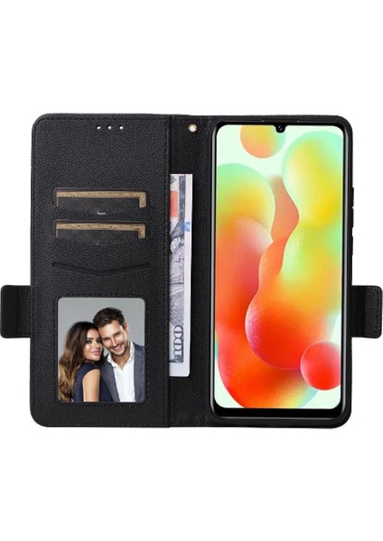 Mellow Shop Oukitel C33 Pu Deri Kart Yuvaları Tutucu Manyetik Yan Toka Için Kılıf (Yurt Dışından)